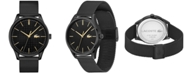 Lacoste Men's Vienna Black Stainless Steel Mesh Bracelet Watch 42mm